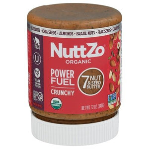 Nuttzo 7 Nut & Seed Butter Organic Power Fuel Crunchy 6/12 OZ [UNFI #2073872] [ebt]