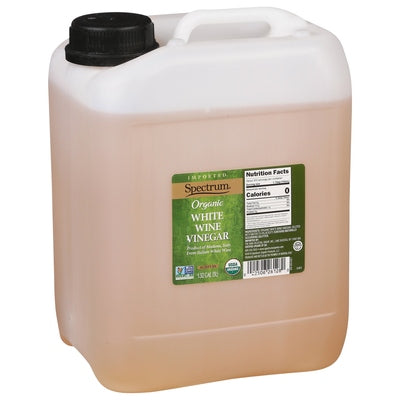 Spectrum Naturals Vinegar Organic White Wine 2/1.32 GAL [UNFI #0326587] [ebt]