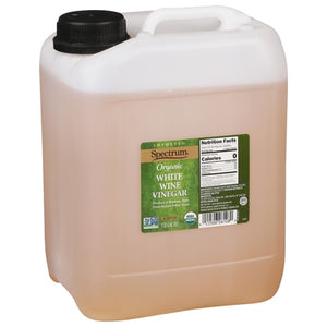 Spectrum Naturals Vinegar Organic White Wine 2/1.32 GAL [UNFI #0326587] [ebt]