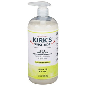 Kirks Nourishing Cleanser 3-in-1 Juniper & Lime 32 OZ [UNFI #2303592] T