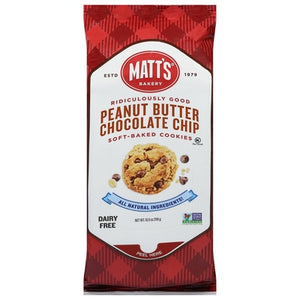 Matts Cookies Cookies Peanut Butter Chocolate Chip Soft-Baked 6/10.5 OZ [UNFI #02757706] [ebt]