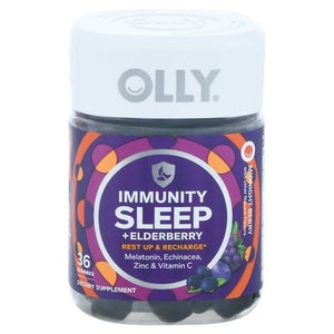 Olly Immunity Sleep + Elderberry Midnight Berry Gummies 3/36 CT [UNFI-CARLISLE #2999910]