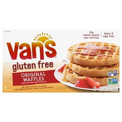 Vans International Foods Waffles Gluten Free Original 12/9 OZ [UNFI #194688] [ebt]