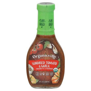 Organicville Vinaigrette & Marinade Sundried Tomato & Garlic 6/8 OZ [UNFI #570952] [ebt]