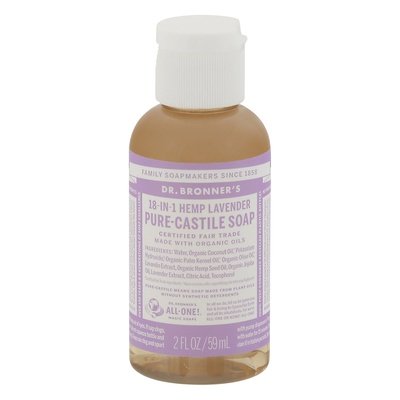 Dr Bronners Soap Pure-Castile Hemp Lavender 18-In-1 12/2 OZ [UNFI-CARLISLE #814376]
