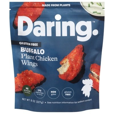 Daring Plant Chicken Wings Buffalo 6/8 OZ [UNFI #2959427] [ebt]
