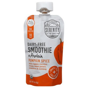 Serenity Kids Smoothie + Protein Dairy Free Pumpkin Spice 6+ Months 6/3.5 OZ [UNFI-CARLISLE #2929792] [ebt]