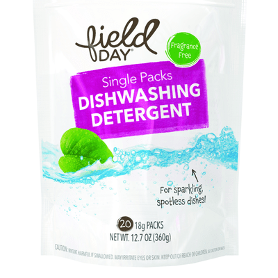 Field Day Dishwashing Detergent Sngl Pks 8/20 CT [UNFI #1824739]