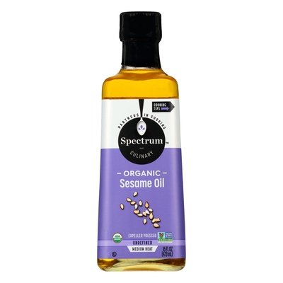 Spectrum Naturals Organic Sesame Oil 12/16 OZ [UNFI #0925610] [ebt]