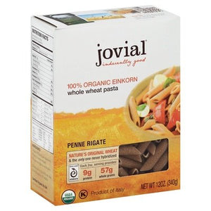Jovial Penne Rigate 100% Organic Einkorn 12/12 OZ [UNFI #476275] [ebt]