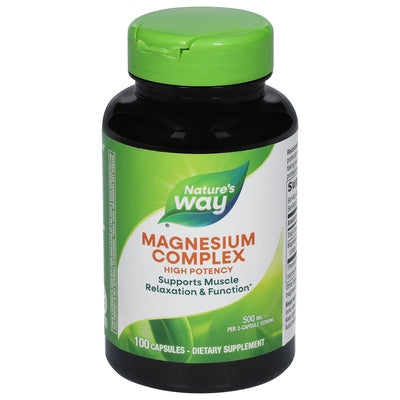 Natures Way Magnesium Complex 500 Mg Capsules 1/100 CAP [UNFI-CARLISLE #816363]
