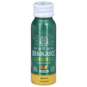 Brainjuice Liquid Dietary Supplement Organic Peach Mango 12/2.5 OZ [UNFI-CARLISLE #2379782]