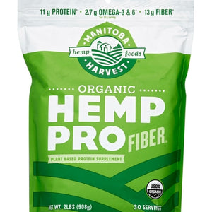 Manitoba Harvest Protein Supplement Plant Based Hemp Pro Fiber Organic 1/32 OZ [UNFI-CARLISLE #1242163]