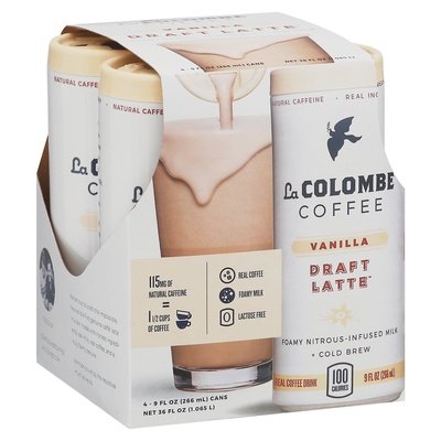 La Colombe Real Coffee Drink Vanilla 4/4/9 OZ [UNFI #2565166] [ebt]