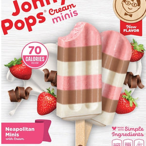 Jonny Pops Ice Pops Neapolitan Minis with Cream 6/6.72 OZ [UNFI #03148558] [ebt]
