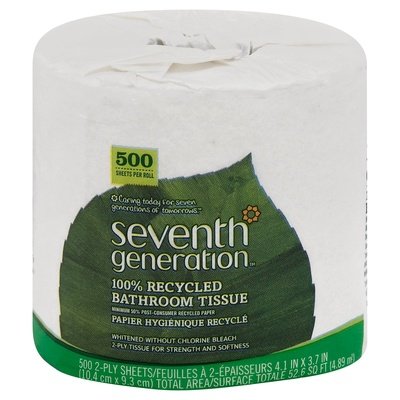 Seventh Generation Bathroom Tissue 100% Recycled 2-Ply 60/500 CT [UNFI #1102912]