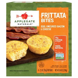 Applegate Farms Frittatas Bites Egg Uncured Bacon & Cheese 8/8.4 OZ [UNFI #2968162] [ebt]