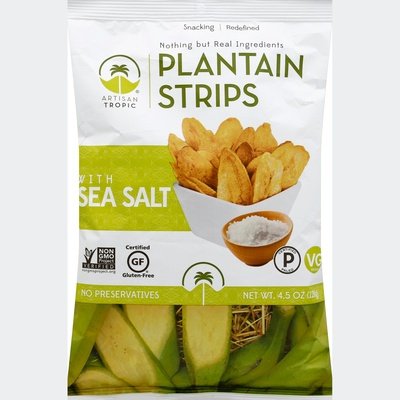Artisan Tropic Plantain Strips with Sea Salt 12/4.5 OZ [UNFI #1807692] [ebt]