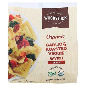 Woodstock Ravioli Organic Garlic & Roasted Veggie 12/20 OZ [UNFI #2824241] [ebt]