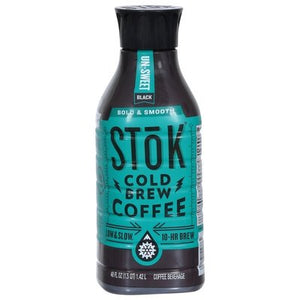 Stok Coffee Beverage Cold Brew Bold & Smooth Un-Sweet Black 6/48 OZ [UNFI #1828623] [ebt]