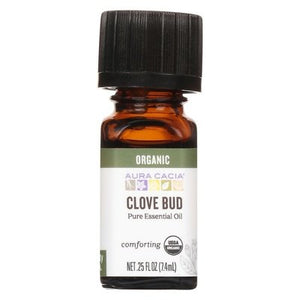 Aura Cacia Pure Essential Oil Comforting Clove Bud 1/.25 OZ [UNFI-CARLISLE #327098]