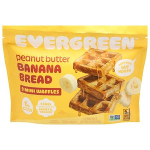Evergreen Waffles Peanut Butter Banana Bread Mini 8/9 OZ [UNFI #2716355] [ebt]