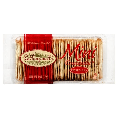 La Panzanella Crackers Artisan Rosemary Mini 12/6 OZ [UNFI #1572700] [ebt]