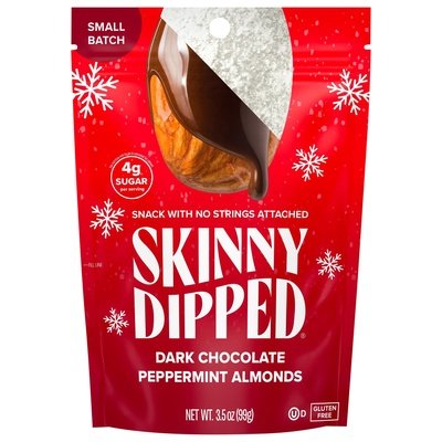 Skinnydipped Almonds Dark Chocolate Peppermint 10/3.5 OZ [UNFI #2492502] [ebt]