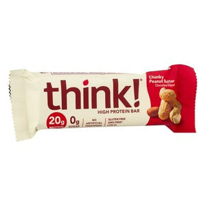 Think High Protein Bar Chocolate Dipped Chunky Peanut Butter 10/2.1 OZ [UNFI-CARLISLE #269878] [ebt]