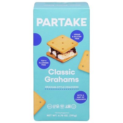 Partake Foods Crackers Classic Grahams Graham-Style 6/6.75 OZ [UNFI #2966349] [ebt]