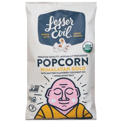 Lesser Evil Popcorn Himalayan Gold 12/4.6 OZ [UNFI #2846392] [ebt]