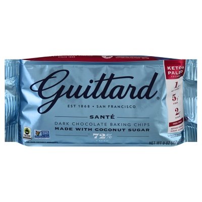 Guittard Baking Chips Dark Chocolate 72% Cacao 12/9 OZ [UNFI #2720126] [ebt]