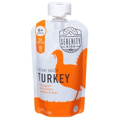 Serenity Kids Turkey Pasture Raised 6+ Months 6/3.5 OZ [UNFI-CARLISLE #2367282] [ebt]