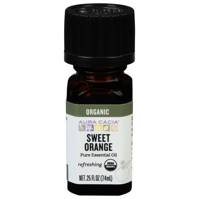 Aura Cacia Pure Essential Oil Refreshing Sweet Orange 1/.25 OZ [UNFI-CARLISLE #324517]