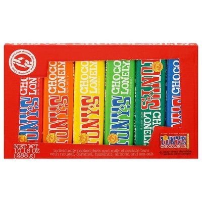 Tonys Chocolonely Chocolate Bars 8/6 CT [UNFI #2721272] [ebt]