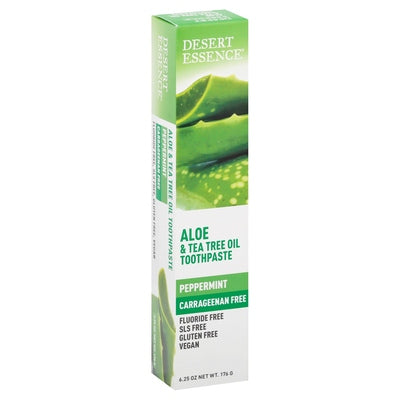 Desert Essence Toothpaste Aloe & Tea Tree Oil Peppermint 1/6.25 OZ [UNFI-CARLISLE #2301869]