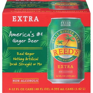 Reeds Beer Ginger Extra 6/4/12 OZ [UNFI #02399475] [ebt]