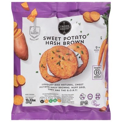 Strong Roots Hash Brown Sweet Potato 8/13.22 OZ [UNFI #2865202] [ebt]