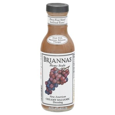 Briannas Dressing New American Creamy Balsamic Home Style 6/12 OZ [UNFI #0412338] [ebt]