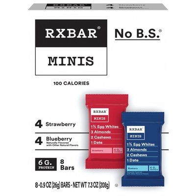 Rxbar Bars Strawberry/Blueberry Minis 6/7.36 OZ [UNFI #2967818] [ebt]