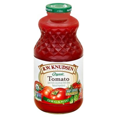 R W Knudsen Family 100% Juice No Sugar Added Organic Tomato  6/32 OZ [UNFI #2284719] [ebt]