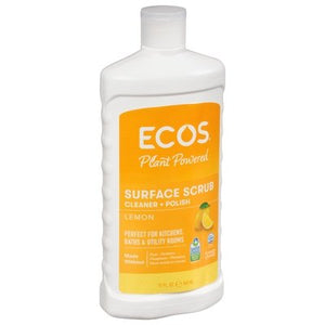 Ecos Cleaner + Polish Lemon Surface Scrub 6/17 OZ [UNFI #670760]
