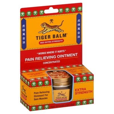 Tiger Balm Pain Relieving Ointment Red Extra Strength 6/18 GRM [UNFI-CARLISLE #876557]