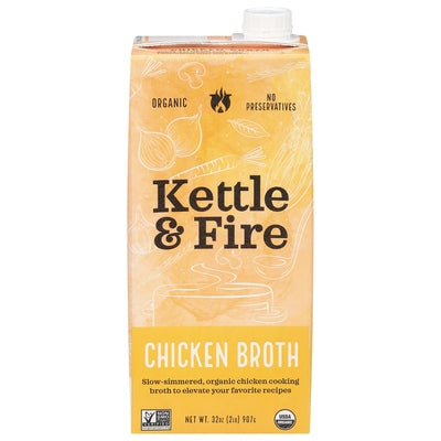 Kettle & Fire Broth Organic Chicken 8/32 OZ [UNFI #3100377] [ebt]