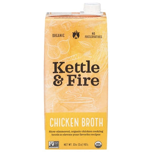 Kettle & Fire Broth Organic Chicken 8/32 OZ [UNFI #3100377] [ebt]