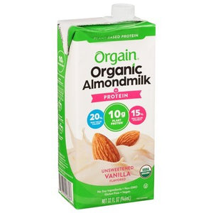 Orgain Almondmilk Organic Vanilla Flavored Unsweetened 6/32 OZ [UNFI #1839224] [ebt]