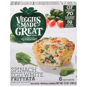Veggies Made Great Frittata Spinach Egg White 8/12 OZ [UNFI #2360899] [ebt]