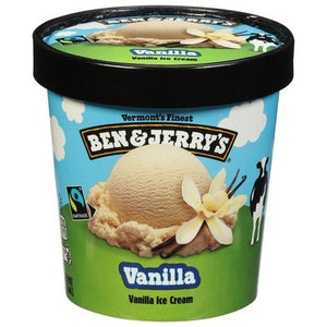 Ben & Jerrys Ice Cream Vanilla 8/PINT [UNFI #357434] [ebt]