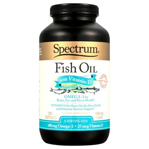 Spectrum Essentials Fish Oil Softgels 1/250 SGEL [UNFI-CARLISLE #0821520]