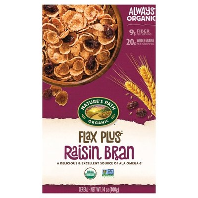 Natures Path Cereal Raisin Bran 12/14 OZ [UNFI #0393975] [ebt]